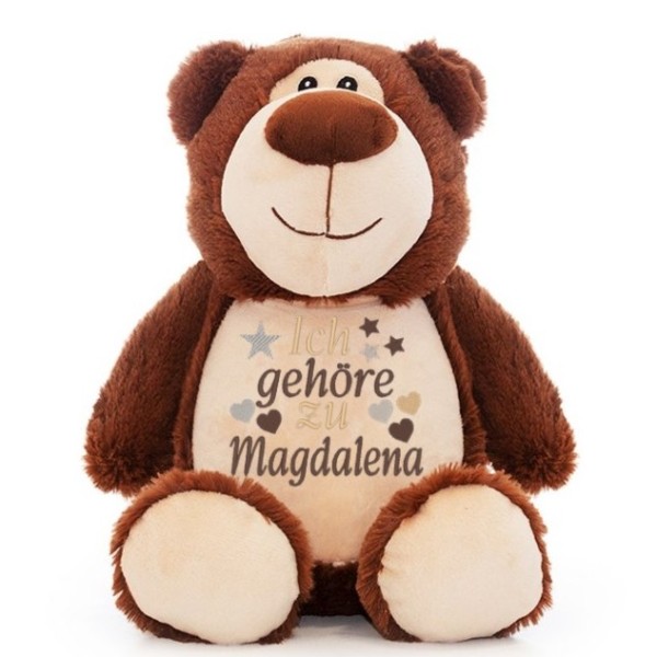 Stofftier Bär bestickt mit Namen